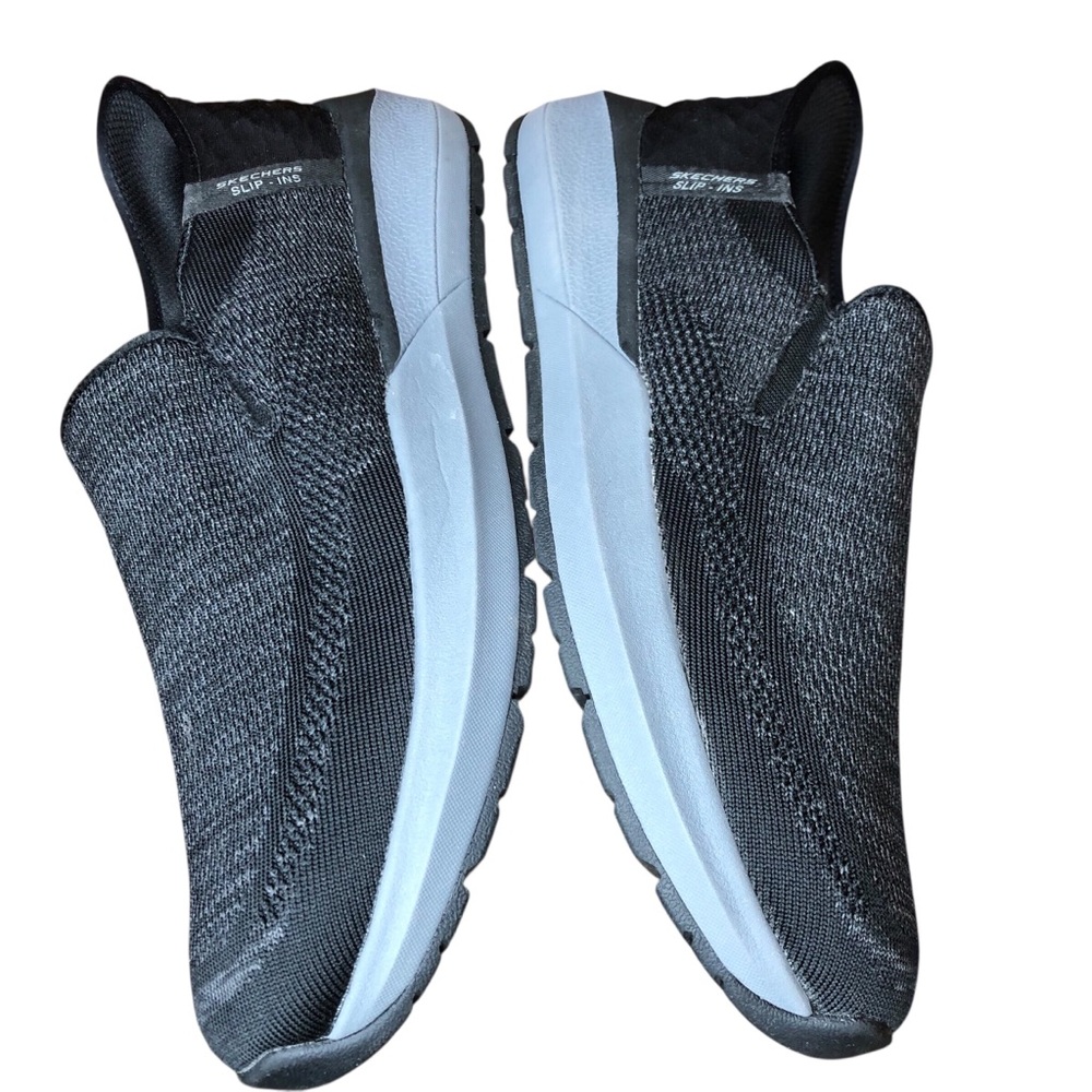 Skechers Neville Rovelo Slip In Sneakers Mens Size 12 Wide Black Memory Foam - Picture 2 of 12